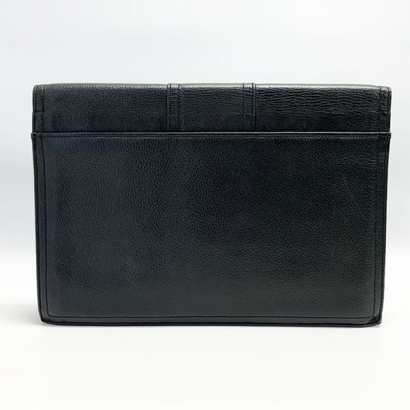 Saint Laurent Clutch Plate Bag  Yves Logo - Picture 1 of 12